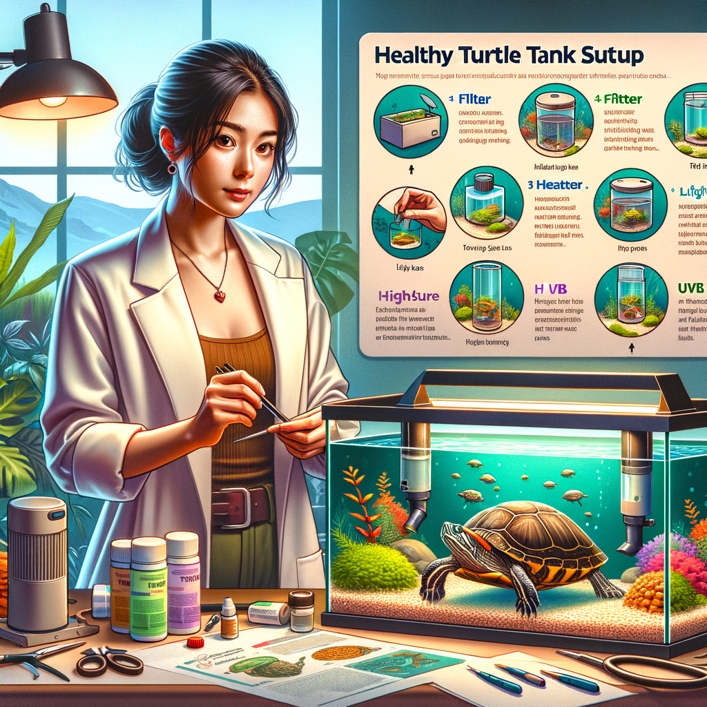 Professional demonstrating turtle tank cleaning and habitat care, providing essential turtle care tips and a turtle tank setup guide for effective aquarium maintenance